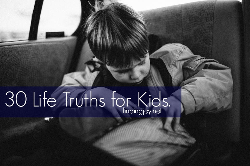 30LifeTruthsforKids